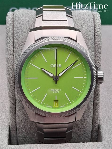 pave rolex|Oris Propilot X Green 01 .